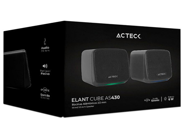 Bocinas Acteck AS430, Potencia de altavoces RSM 3W, 3.5mm. Color Negro.