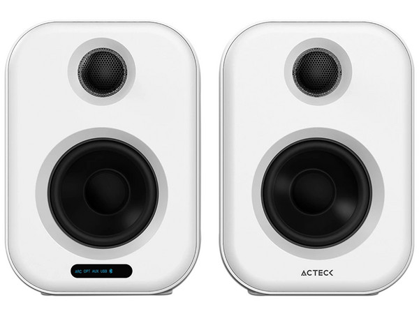 Bocinas Inalámbricas Acteck Dynamic Exact BS650, 2.0, Bluetooth, UBS, Color Blanco.