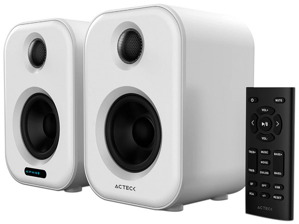 Bocinas Inalámbricas Acteck Dynamic Exact BS650, 2.0, Bluetooth, UBS, Color Blanco.