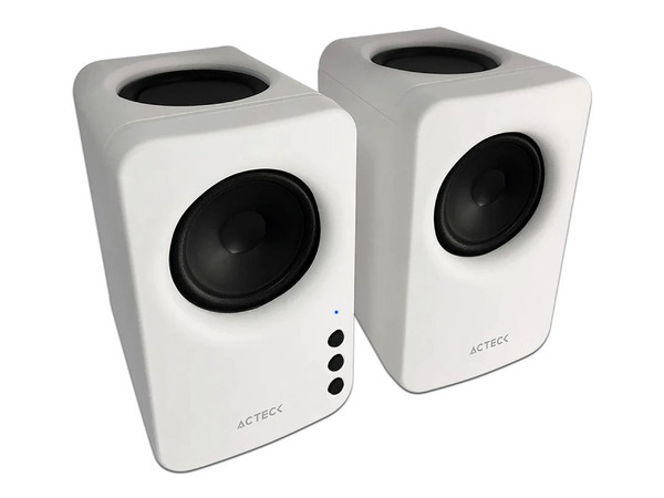 Bocinas Acteck Dynamic Exact Mini BS475, Respuesta de Frecuencia 50Hz- 18KHz, 10W, Bluetooth, 3.5mm, Color Blanco.