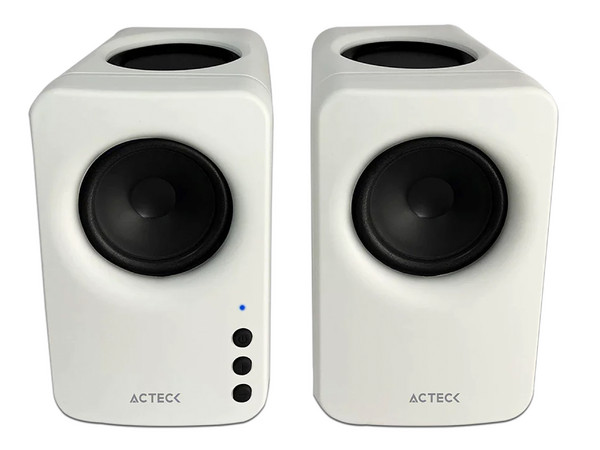 Bocinas Acteck Dynamic Exact Mini BS475, Respuesta de Frecuencia 50Hz- 18KHz, 10W, Bluetooth, 3.5mm, Color Blanco.