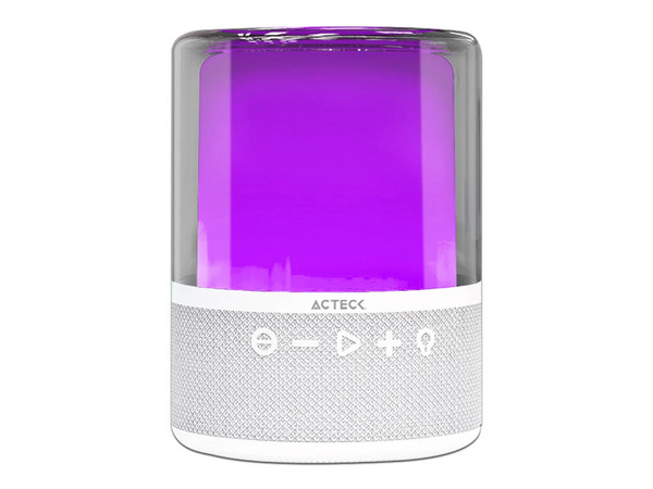 Bocina Inalámbrica Acteck Glee Pure AP50, Bluetooth, TWS. Color Blanco.