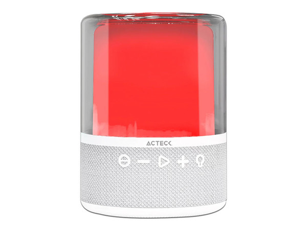 Bocina Inalámbrica Acteck Glee Pure AP50, Bluetooth, TWS. Color Blanco.