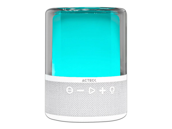 Bocina Inalámbrica Acteck Glee Pure AP50, Bluetooth, TWS. Color Blanco.