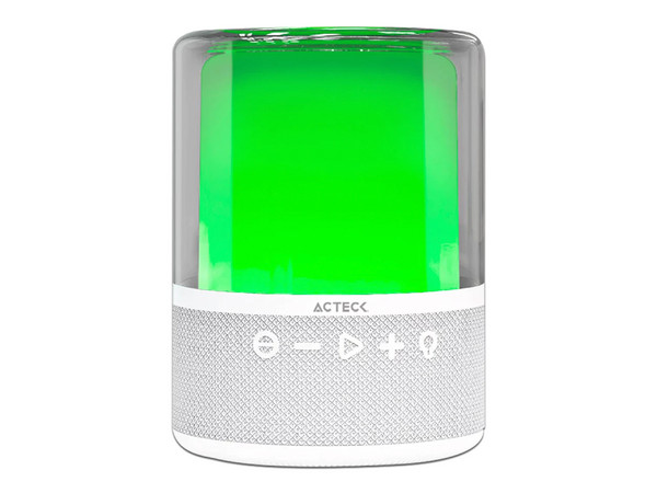 Bocina Inalámbrica Acteck Glee Pure AP50, Bluetooth, TWS. Color Blanco.