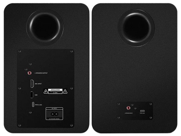 Bocinas Tipo Estudio, Dynamic Exact R, BS700, Bluetooth 5.3, RCA, HDMI, USB 2.0, 3.5 mm, Tipo-C, Sonido Estéreo 2.0, 50 W, RGB, Elite Negro.