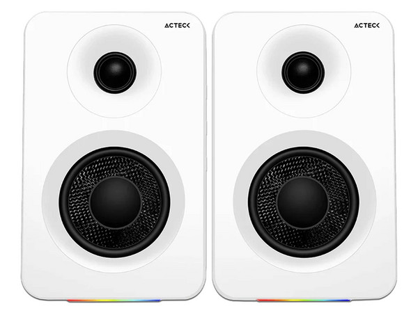 Bocinas Acteck Dynamic Exact R BS700, Estéreo 2.0, Potencia 50 W, Diseño Estudio, Color Blanco.