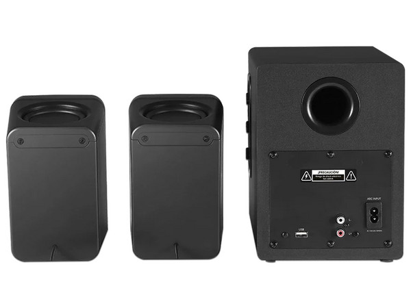 Bocinas Acteck Dynamic Exact Mini S- Pro BS495, 2.1, USB, Bluetooth, Color Negro.