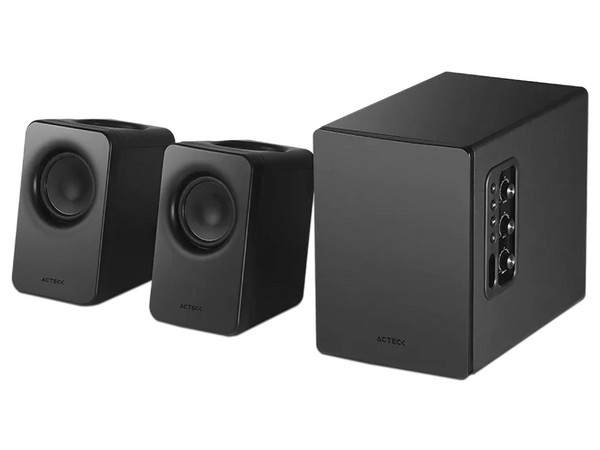 Bocinas Acteck Dynamic Exact Mini S- Pro BS495, 2.1, USB, Bluetooth, Color Negro.