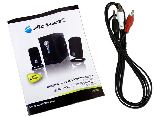 Bocinas 2.1 Acteck AXF-200  de 120 Watts PMPO