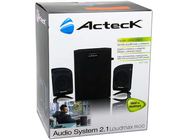 Bocinas Acteck AXF-400 2.1 de 1200 Watts PMPO