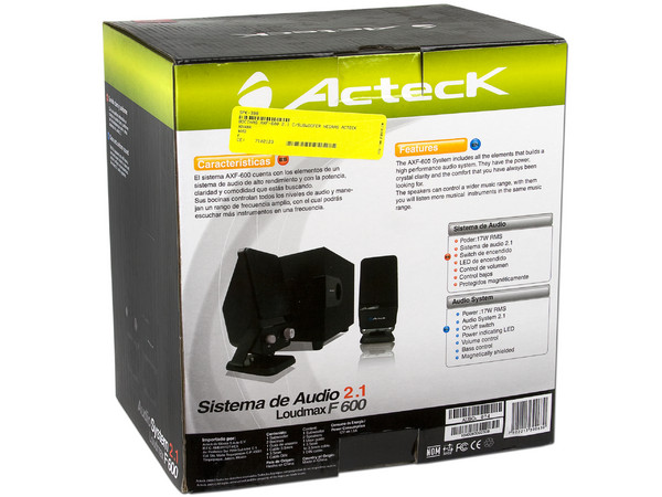 Bocinas Acteck AXF-600 2.1 de 1900 Watts PMPO