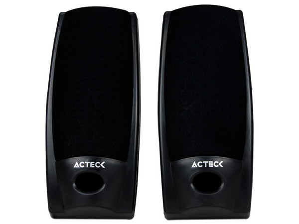 Bocinas Acteck Multimedia AX-2500 de 300 Watts PMPO, Color Negro.