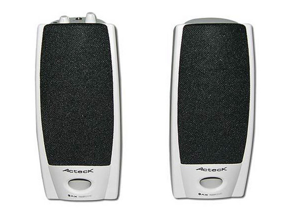 Bocinas Acteck Multimedia AX-2500 de 240 Watts PMPO. Color Blancas
