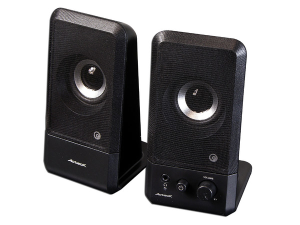 Bocinas Acteck Loudforce F300 con SubWoofer, Color Negro
