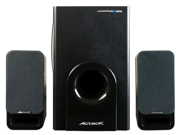 Bocinas Acteck Loudforce F-500 con SubWoofer, Color Negro