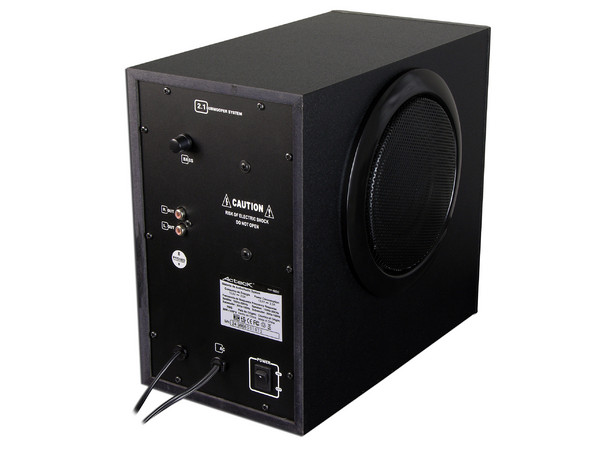 Bocinas Acteck Loudforce F-500 con SubWoofer, Color Negro