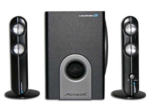 Bocinas Acteck AXL-3200 42W RMS con SubWoofer, color Negro.
