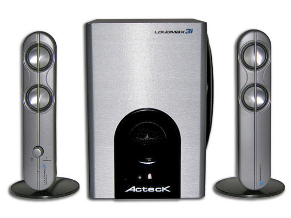 Bocinas Acteck AXL-3200 42WRMS con SubWoofer, color Plata.