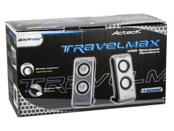 MiniBocinas Ultraportátiles Acteck TRAVELMAX para Laptop/Netbook. USB