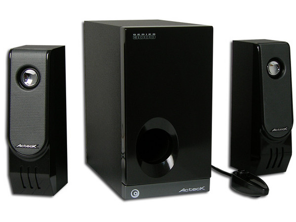 Bocinas Acteck AXS-3500e con SubWoofer, Color Negro