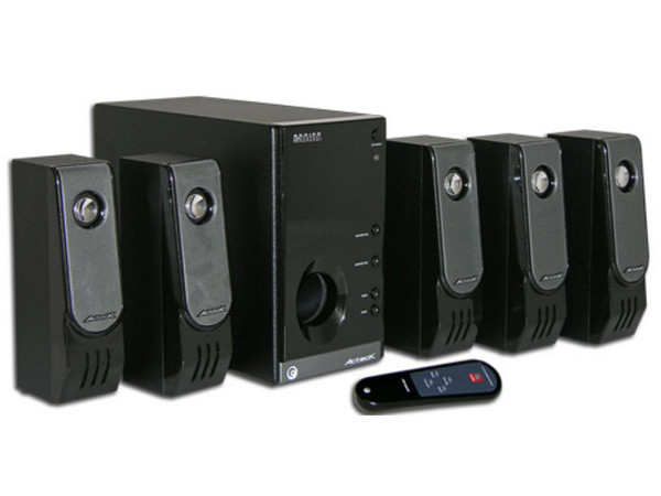 Bocinas Acteck AXS-5700e 5.1 con Control Remoto Inalámbrico, Color Negro