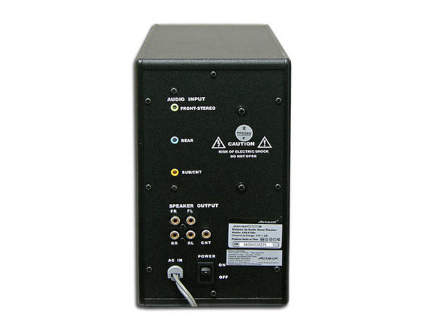 Bocinas Acteck AXS-5700e 5.1 con Control Remoto Inalámbrico, Color Negro