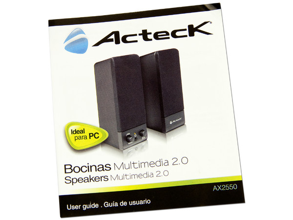 Bocinas Acteck Multimedia 2.0 AX-2550, USB.