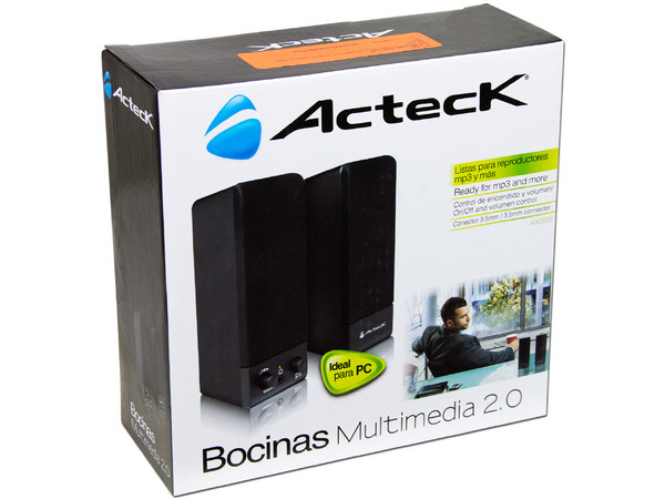Bocinas Acteck Multimedia 2.0 AX-2550, USB.