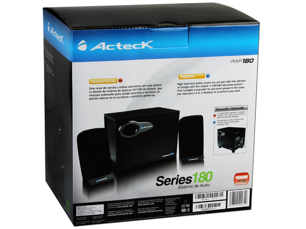 Bocinas Acteck AXF180 de 1000 Watts PMPO