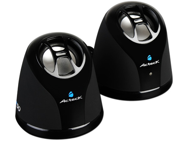 Bocinas Acteck Freemax F50 de 100 Watts PMPO, USB, Color Negro.