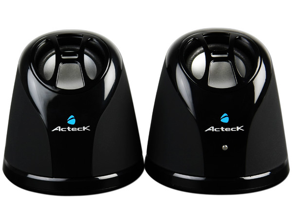 Bocinas Acteck Freemax F50 de 100 Watts PMPO, USB, Color Negro.