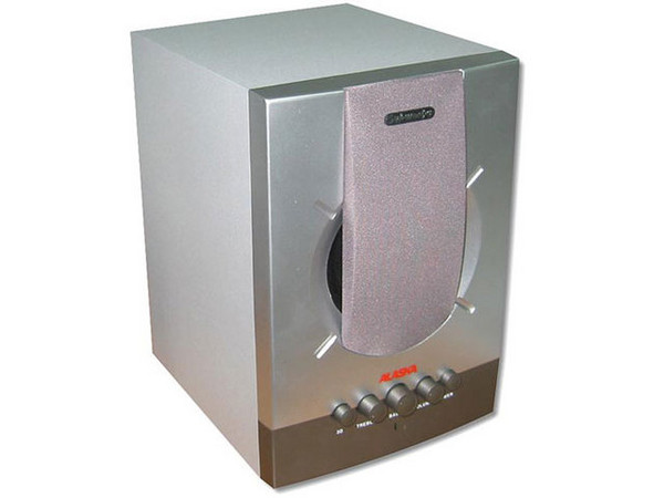 Bocinas Stereo SubWoofer ALASKA 50 Watts RMS, satelites 4 x 5 Watts, Subwoofer 30 Watts, incluye adaptador y cables de audio