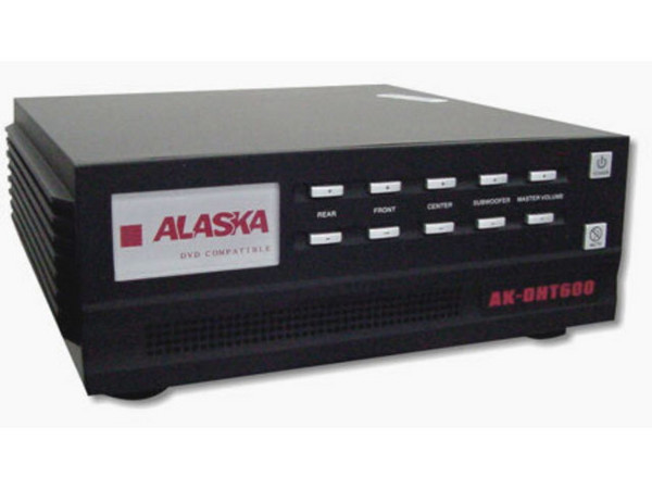Sistema de Bocinas ALASKA AK-DHT600, Subwoofer , 5 bocinas satélite compactas, 55 Watts RMS total, sonido Surround Sound 5.1, control remoto