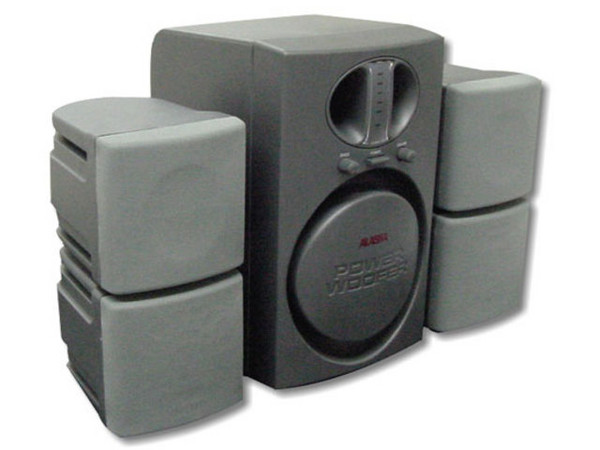 Bocinas Stereo SubWoofer ALASKA 780W PMPO, Color GRIS