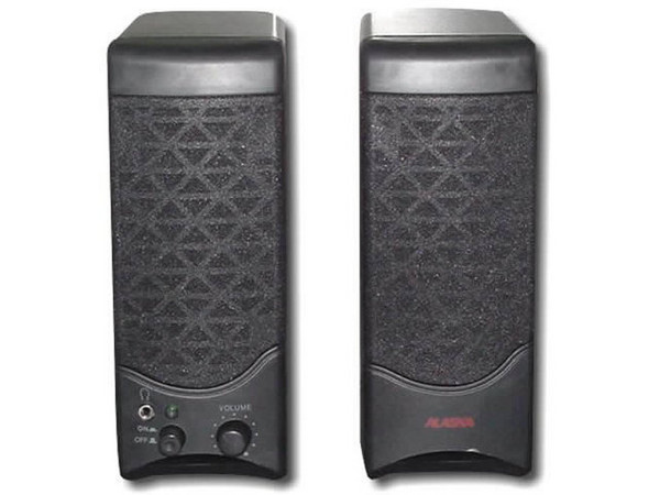 Bocinas Stereo Alaska 3W RMS, color negro