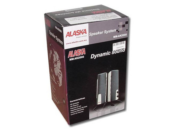 Bocinas Stereo Alaska AK-2000 de 2W RMS
