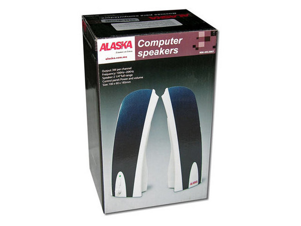 Bocinas Stereo Alaska AKLS667 de 3 Watts por canal.