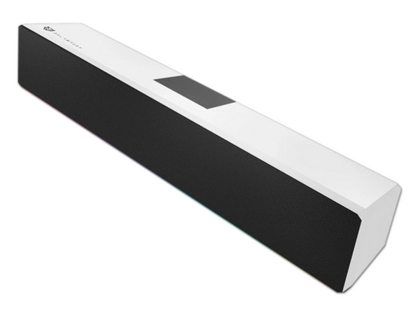 Bocina inalámbrica Gamer Balam Rush GLIMM BAR BG585, LED, Batería recargable, Bluetooth, Color Blanco.