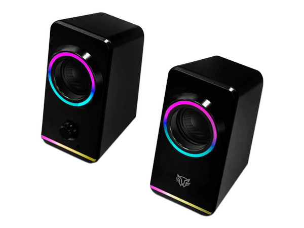 Bocina Gamer BALAM RUSH GLIMM STYLE BG565, Iluminación LED, Bluetooth, 3.5, Estéreo, Color Negro.