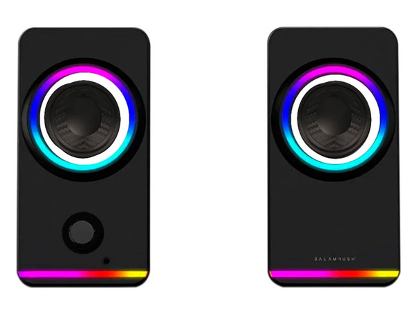 Bocina Gamer BALAM RUSH GLIMM STYLE BG565, Iluminación LED, Bluetooth, 3.5, Estéreo, Color Negro.