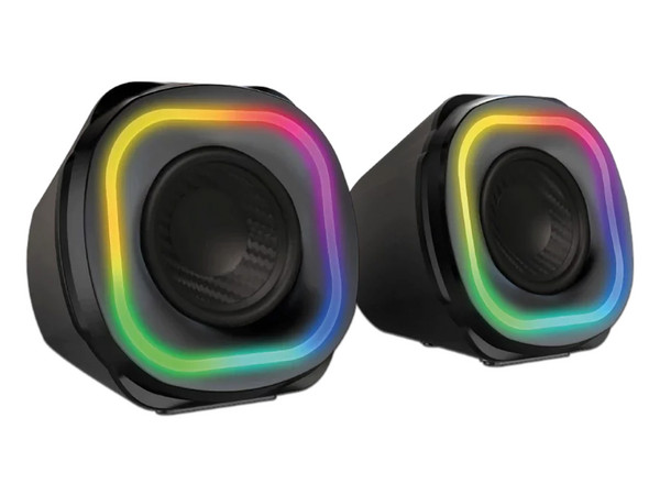 Bocina Gamer BALAM RUSH GLIMM QUAD BG555, Iluminación LED, Bluetooth, 3.5, Estéreo, Color Negro.