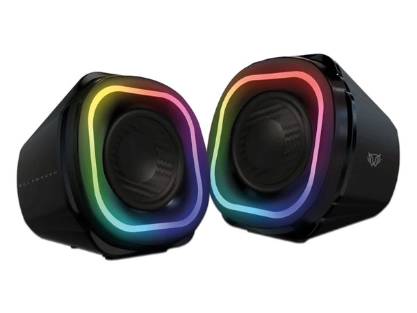 Bocina Gamer BALAM RUSH GLIMM QUAD BG555, Iluminación LED, Bluetooth, 3.5, Estéreo, Color Negro.