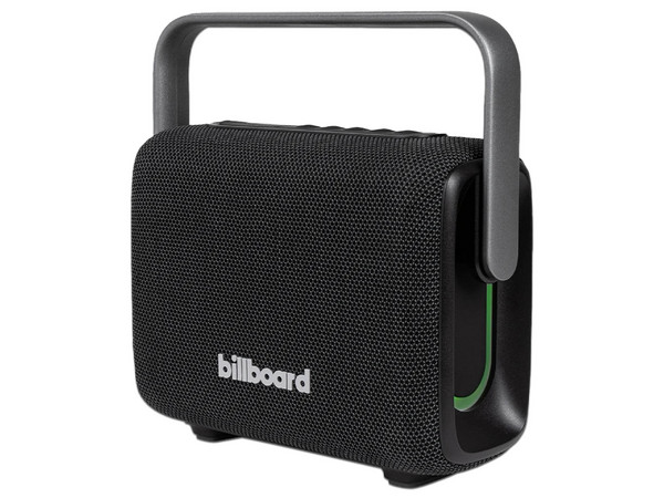 Bocina Portátil Billboard Carbono Reflect, 5W, Bluetooth, IPX5. Color Negro.