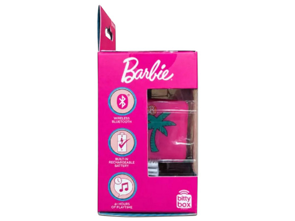 Bocina Inalámbrica Portátil Bitty Boomers  BBOXBARBIE, Bluetooth 5.0. Edición Barbie.