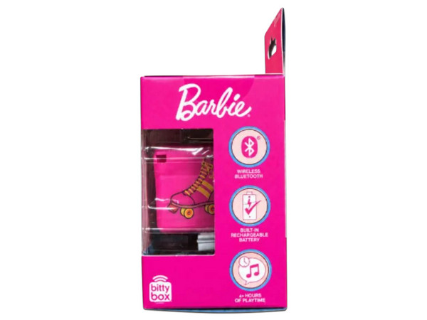 Bocina Inalámbrica Portátil Bitty Boomers  BBOXBARBIE, Bluetooth 5.0. Edición Barbie.
