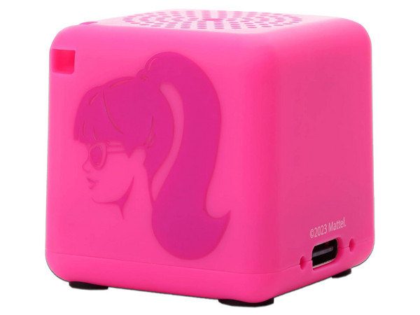 Bocina Inalámbrica Portátil Bitty Boomers BBOXBARBIE5, Bluetooth. Edición Barbie y Ken Bitty Box.
