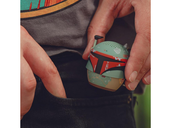 Bocina Inalámbrica Portátil Bitty Boomers BITTYBOBAROTJ, Bluetooth 5.0. Edición Star Wars Boba Fett.