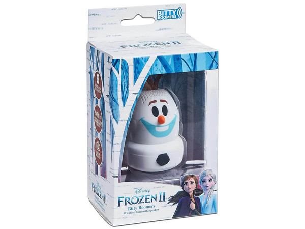 Bocina Portátil Bitty Boomers BITTYGLOOLAF, Bluetooth, Edición Olaf Frozen. Color Blanco.