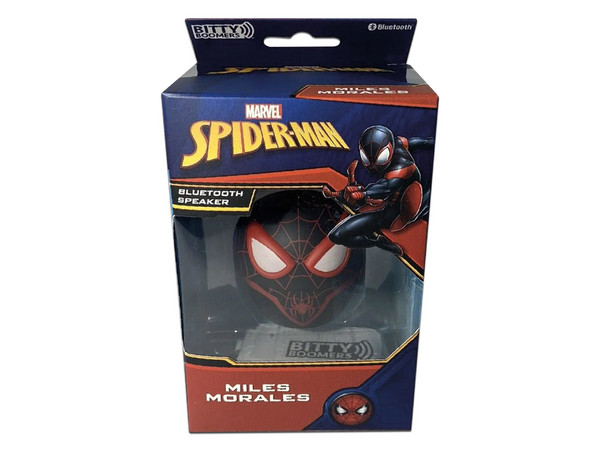 Bocina Inalámbrica Portátil Bitty Boomers BITTYMILES, Bluetooth 5.0. Edición Spider Man Miles Morales.